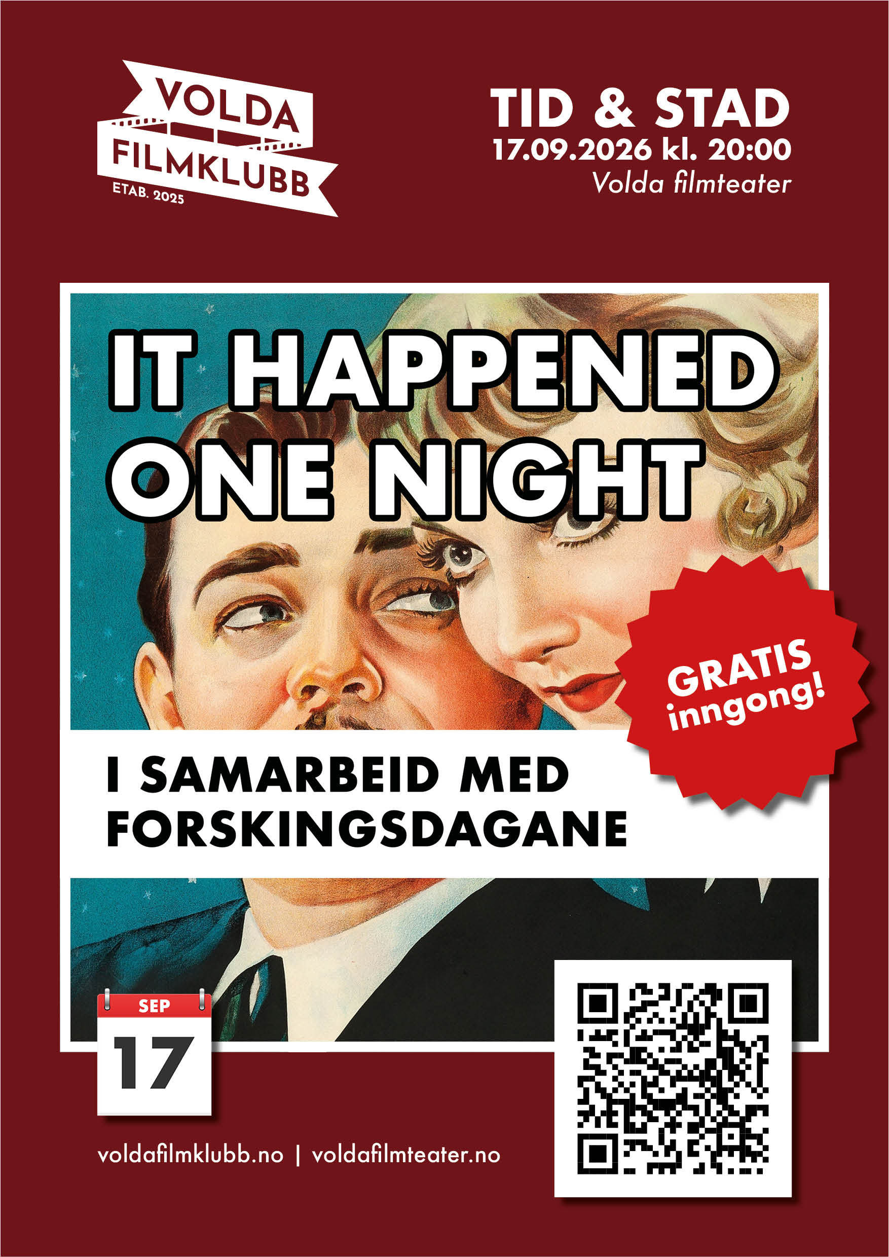 17.09.2026 It Happened One Night (1934)